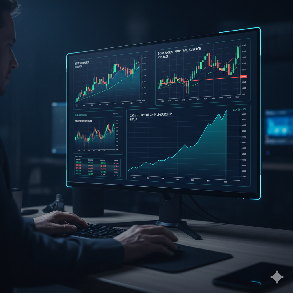 주요 지수(S&P500, 다우존스)와 엔비디아 사례 분석